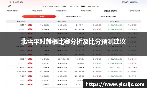 北雪平对赫根比赛分析及比分预测建议